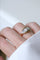 Bague 54.5 Art Déco - Bague bandeau en or rose, platine et diamants 58 Facettes
