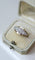 Bague 54.5 Art Déco - Bague bandeau en or rose, platine et diamants 58 Facettes