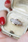 Bague 54.5 Art Déco - Bague bandeau en or rose, platine et diamants 58 Facettes