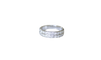 Bague 60 Art Déco - Alliance double anneau en or jaune et platine diamants 58 Facettes