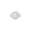 Bague 55 Bague vintage en or blanc 750/1000 et diamants 58 Facettes