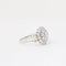 Bague 55 Bague vintage en or blanc 750/1000 et diamants 58 Facettes
