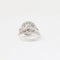 Bague 55 Bague vintage en or blanc 750/1000 et diamants 58 Facettes