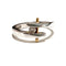 Bague 55.5 Bague tige en or 18 carats et diamants 58 Facettes