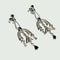 Boucles d'oreilles Style Art déco - Boucles d'oreilles en platine, saphirs et diamants 58 Facettes 814A