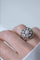 Bague 55 Bague cocktail - Bague fleur en or blanc et platine, diamants 58 Facettes