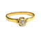 Bague 55 Bague solitaire en or 18 ct avec diamant taille ancienne 58 Facettes Q50B