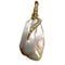 Pendentif Pendentif moderne XXIe siècle en or 18 ct, diamants et perle baroque 58 Facettes Q150B(950)