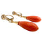 Boucles d'oreilles Boucles d’oreilles Art déco - Or 18 kts avec diamants, perle et corail 58 Facettes Q149B