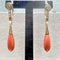 Boucles d'oreilles Boucles d’oreilles Art déco - Or 18 kts avec diamants, perle et corail 58 Facettes Q149B