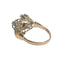 Bague 56 Bague Art déco années 1930 en or 18 ct et platine, diamants et saphirs synthétiques 58 Facettes Q896A(860)