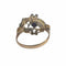 Bague 56 Bague Art déco années 1930 en or 18 ct et platine, diamants et saphirs synthétiques 58 Facettes Q896A(860)