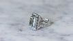 Bague 56 Bague cocktail aigue-marine et diamants 58 Facettes