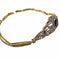 Bracelet Bracelet Art déco 1930-1935 en or 18 ct et platine avec diamants et saphirs 58 Facettes A2660