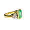 Bague 53 Silo XX - Bague en or jaune 18 ct avec diamants et émeraude 58 Facettes Q62B(918)