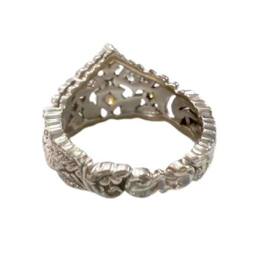 Bague 54 Bague contemporaine XXe siècle en or jaune 18 carats et diamants 58 Facettes Q125B