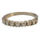 Bague 55 Bague cinquillo design contemporain en or jaune 18 ct et diamants 58 Facettes Q486