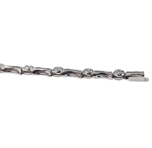 Bracelet Bracelet design contemporain en or 18 carats avec diamants 58 Facettes Q263B(99)