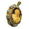 Pendentif Pendentif religieux contemporain en or jaune 18 ct avec diamants et perles 58 Facettes Q344B