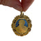 Pendentif Pendentif religieux contemporain en or jaune 18 ct avec diamants et perles 58 Facettes Q344B