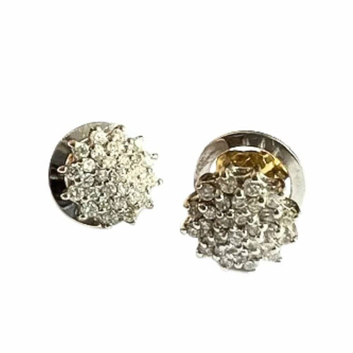 Boucles d'oreilles Boucles d'oreilles Art déco contemporaines en or 18 carats et diamants 58 Facettes Q359B(129)