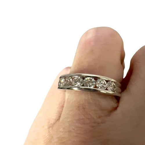 Bague 50.5 Bague design contemporain XXe siècle en or 18 carats et diamants 58 Facettes Q292B
