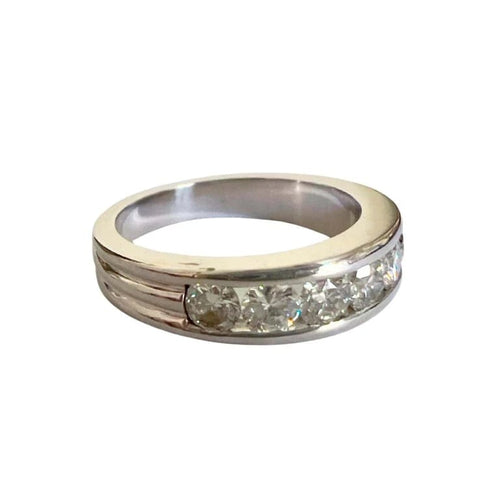 Bague 50.5 Bague design contemporain XXe siècle en or 18 carats et diamants 58 Facettes Q292B