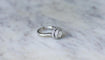 Bague 50.5 Bague cible double entourage diamants en or blanc 58 Facettes