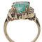 Bague 51 Bague en or jaune 18 carats avec émeraude colombienne 2,20 ct et diamants 58 Facettes Q409B