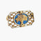 Broche Broche panier fleuri en or jaune 18K émaillée 58 Facettes