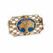 Broche Broche panier fleuri en or jaune 18K émaillée 58 Facettes