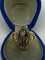 Bague 54 Bague marquise en or jaune 18 ct, émail bleu et diamants 58 Facettes AB17