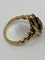 Bague 54 Bague marquise en or jaune 18 ct, émail bleu et diamants 58 Facettes AB17