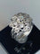 Bague 51 Bague fleur en platine sertie de diamants 58 Facettes AB29