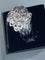 Bague 51 Bague fleur en platine sertie de diamants 58 Facettes AB29