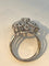 Bague 51 Bague fleur en platine sertie de diamants 58 Facettes AB29
