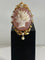 Pendentif Broche pendentif camée en agate en or 18 ct et perles fines 58 Facettes AB40