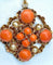Boucles d'oreilles Parure Napoléon III - Pendentif et boucles d’oreilles en or jaune, corail et perles fines 58 Facettes AB185