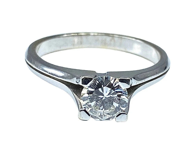 Bague 52 Bague en or 18 carats et diamant taille brillant 58 Facettes AB183