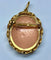 Pendentif Broche pendentif en or jaune 18 carats avec émail de Limoges 58 Facettes AB194