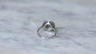 Bague 55.5 Art déco - Bague cible diamant en or blanc et platine 58 Facettes