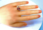 Bague 51 Bague en or jaune 18 carats et platine avec rubis et diamants 58 Facettes AB313