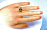 Bague 51 Bague en or jaune 18 carats et platine avec rubis et diamants 58 Facettes AB313