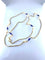 Collier Collier chaîne en or jaune 18 carats, perles et émail bleu 58 Facettes AB377