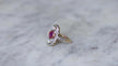 Bague 53 Art Déco - Bague marquise rubis birman et diamants 58 Facettes