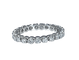 Bague 54 Alliance en platine sertie de 23 diamants taille brillant 58 Facettes AB393