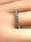 Bague 54 Alliance en platine sertie de 23 diamants taille brillant 58 Facettes AB393