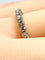 Bague 54 Alliance en platine sertie de 23 diamants taille brillant 58 Facettes AB393