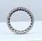 Bague 54 Alliance en platine sertie de 23 diamants taille brillant 58 Facettes AB393