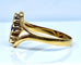 Bague 54 Bague en or jaune 18 carats avec perles et pierre bleue 58 Facettes AB427